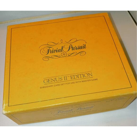 TRIVIAL PURSUIT Genus II Edition Subsidiary Card set For use w/Master Game - Picture 6 of 8